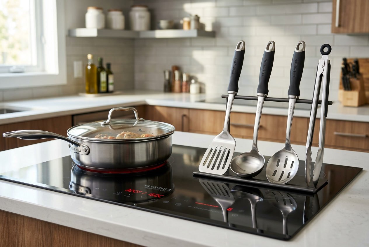 Det bedste køkkenredskabssæt til madlavning på induktionskomfur